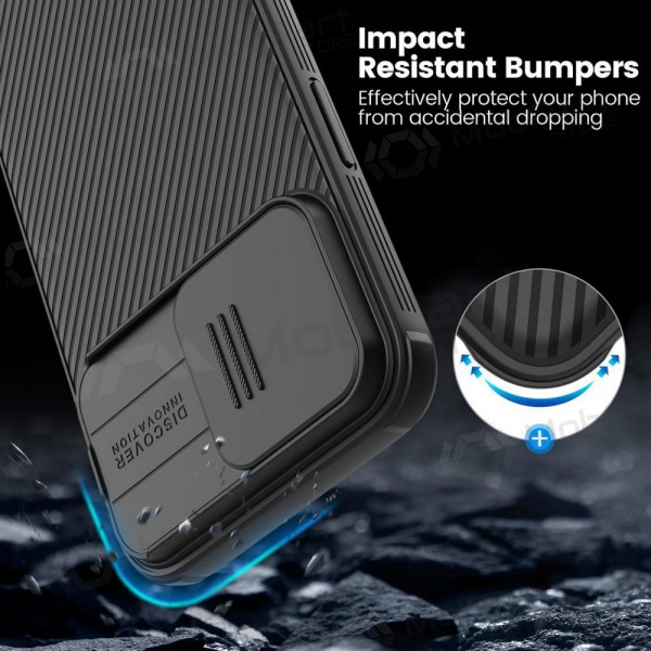 Apple iPhone 15 Pro Max vāciņš „Nillkin CamShield Pro“ (melns)
