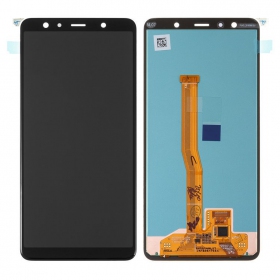 Samsung A750 Galaxy A7 (2018) ekrāns (melns) (service pack) (oriģināls)