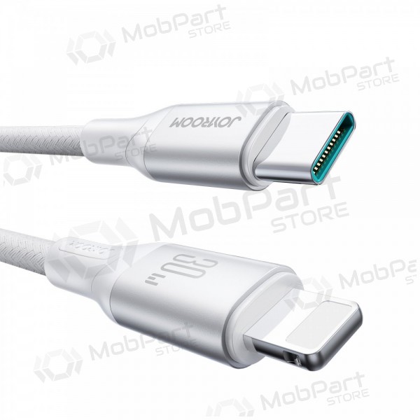 USB kabelis Joyroom S-A28 USB-C to Lightning 30W 2.0m balts