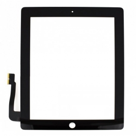 Apple iPad 3 / iPad 4 skārienjūtīgais ekrāns / panelis (melns)