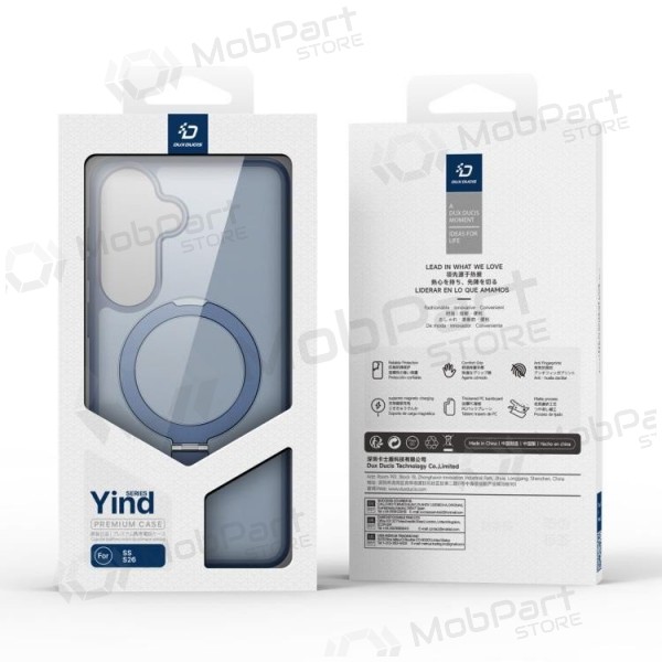 Samsung Galaxy S26 maciņš - Dux Ducis Yind Magnetic Stand (tumši zils)