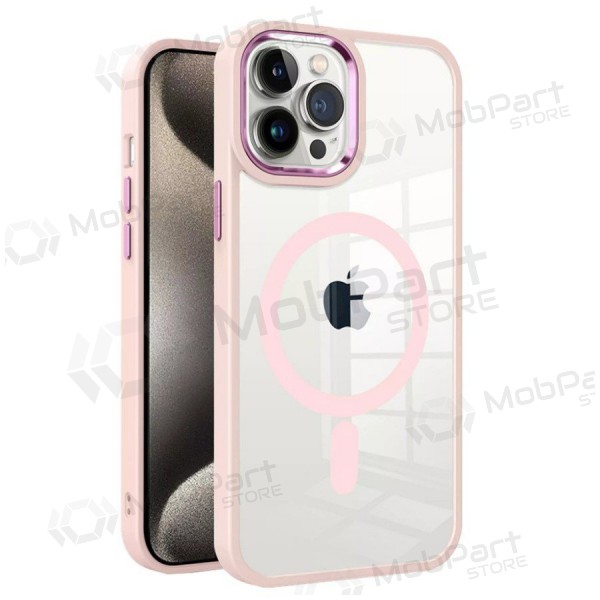 Apple iPhone 15 Pro vāciņš „Premium Mag Cover“ (rozā) Apple iPhone 15 Pro vāciņš „Premium Mag Cover“ (rozā)