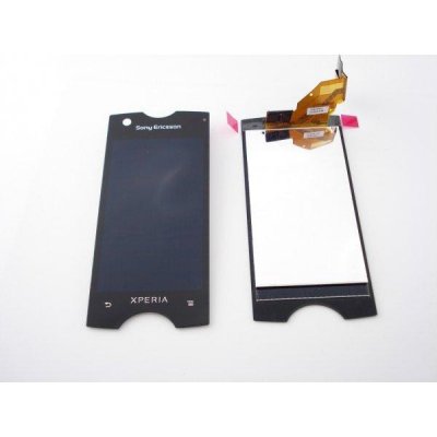 Sony Xperia Ray ST18 ekrāns (ar rāmīti) (melns) - Premium