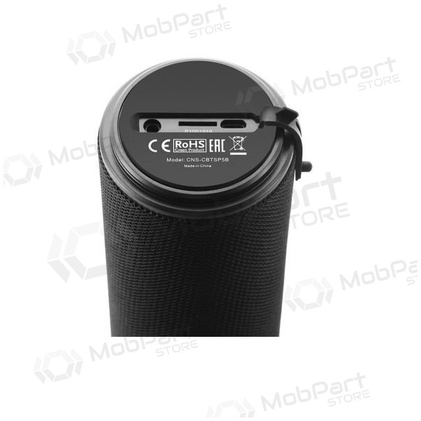 Bluetooth pārnēsājamais skaļrunis CANYON CNS-CBTSP5 (MicroSD, AUX, BT V5.0, 1200mAh) (melns)