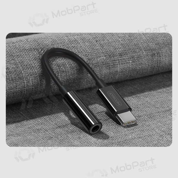 Audio adapteris Joyroom SH-C1 USB-C uz 3.5 mm melns.