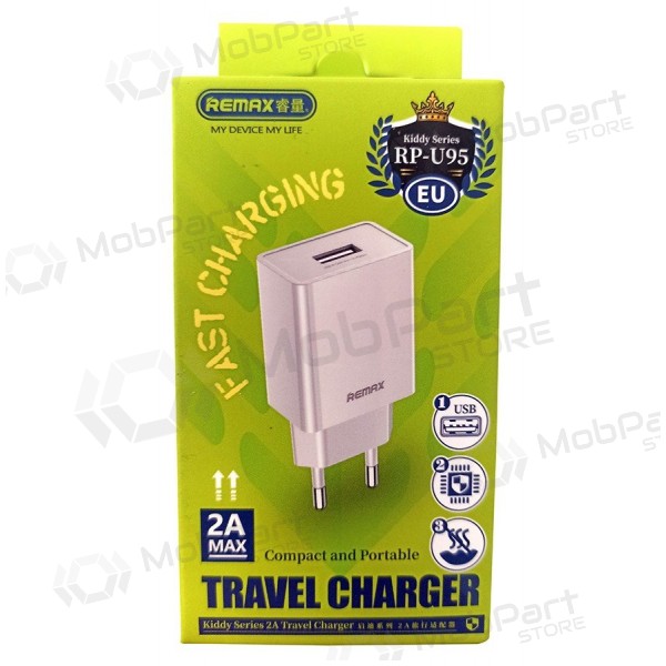 Lādētājs Remax RP-U95 10W USB-A balts