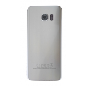 Samsung G935F Galaxy S7 Edge aizmugurējais baterijas vāciņš (sudraba) (lietots grade C, oriģināls)