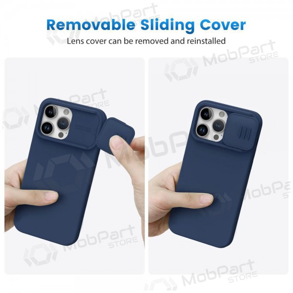 Apple iPhone 14 Pro vāciņš „Nillkin Silicone“ (tumši zils) Apple iPhone 14 Pro vāciņš „Nillkin Silicone“ (tumši zils)
