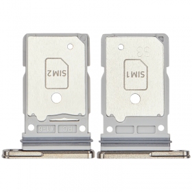 Samsung Galaxy S25 Ultra Dual SIM kartes turētājs (rozā / zelta) (oriģināls)