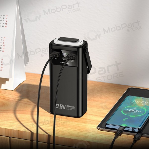 Ārējā baterija Power Bank Borofone BJ65 22.5W 30000mAh melna