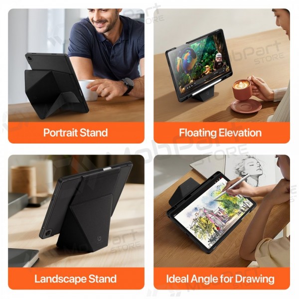 Samsung Galaxy Tab A9+, Tab A11+ maciņš - Dux Ducis Vers (melns)