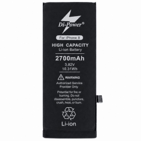 Apple iPhone 8 baterija, akumulators Di-Power 2700 mAh (palielināta ietilpība)