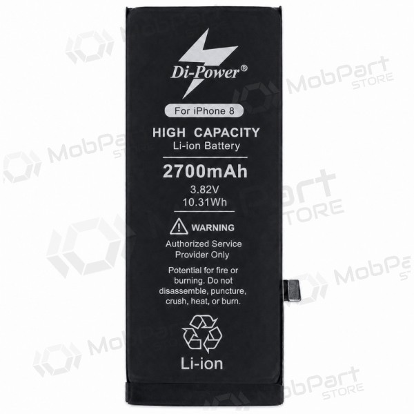 Apple iPhone 8 baterija, akumulators Di-Power 2700 mAh (palielināta ietilpība)