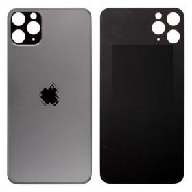 Apple iPhone 11 Pro Max aizmugurējais baterijas vāciņš pelēks (space grey) (bigger hole for camera)