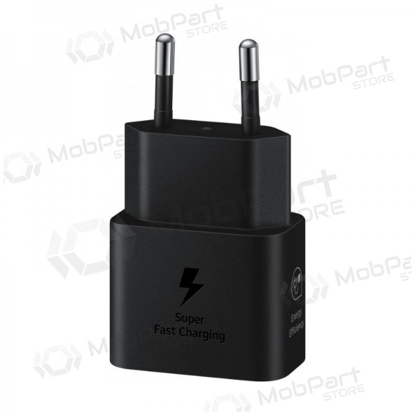 Lādētājs oriģināls Samsung EP-T2510NBEGEU 25W iepakojumā melns