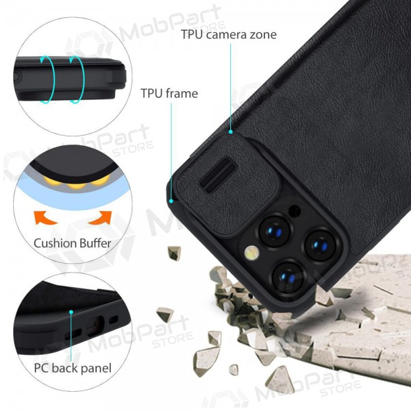 Apple iPhone 14 Pro maciņš „Nillkin Leather“ (zils)