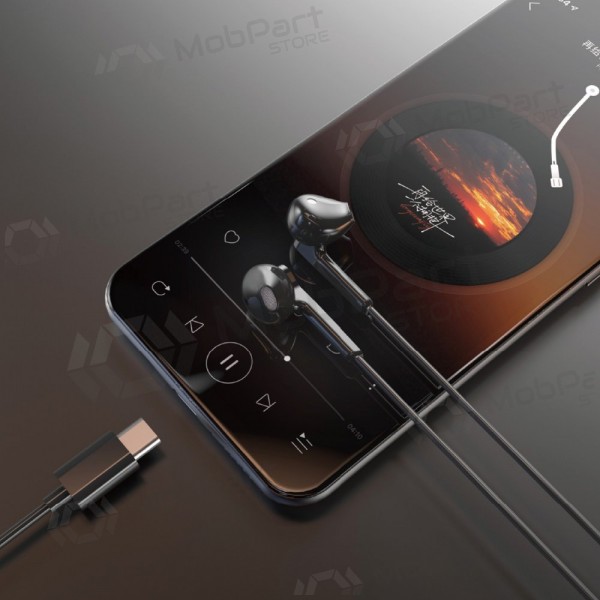 USB-C austiņas Dudao X3C melnas
