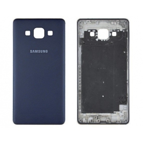 Samsung A500 Galaxy A5 aizmugurējais baterijas vāciņš (zils / melns) (lietots grade C, oriģināls)