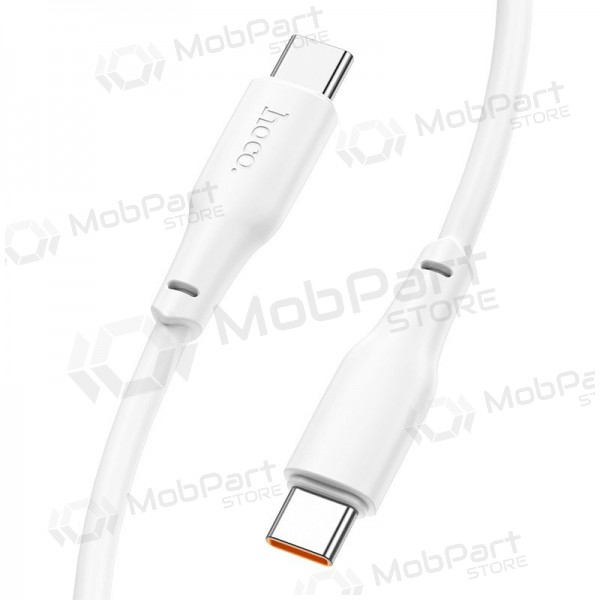 USB-C kabelis Hoco X93 USB-C uz USB-C 1 m 100 W balts