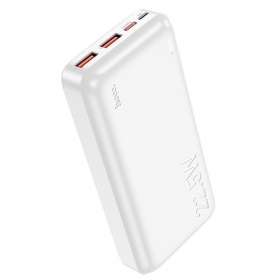 Ārējā baterija Power Bank Hoco J101A PD 20W+Quick Charge 3.0 22.5W 20000mAh balta