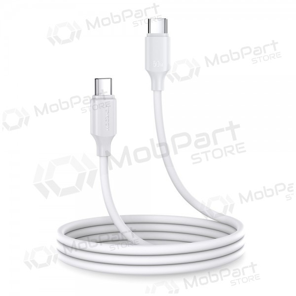 USB kabelis Joyroom S-CC060A9 Type-C to Type-C 60W 1.0m balts