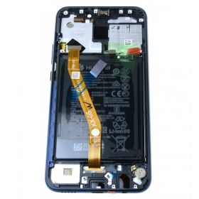 Huawei Mate 20 Lite ekrāns (zils) (ar rāmīti un baterija) (service pack) (oriģināls)