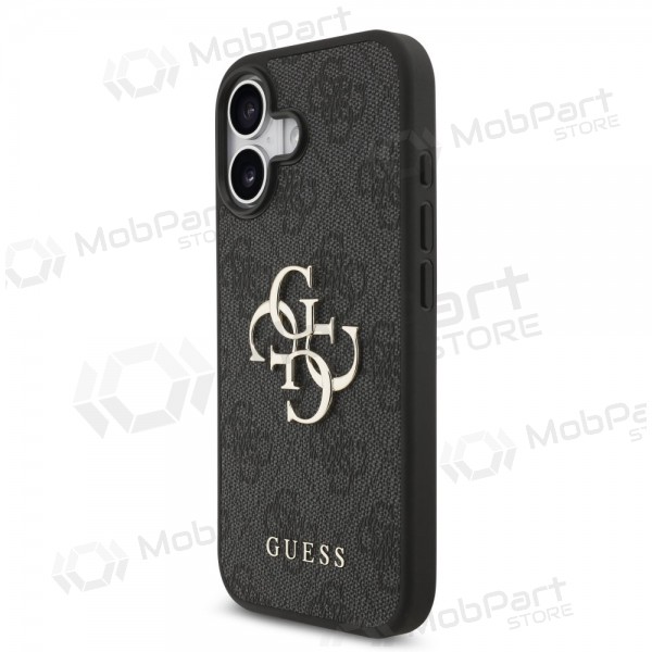 Apple iPhone 17 maciņš - Guess PU 4G Metal Logo (pelēks)