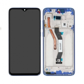 Xiaomi Redmi Note 8 Pro ekrāns (zils) (ar rāmīti) (service pack) (oriģināls)