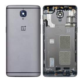 OnePlus 3 / 3T aizmugurējais baterijas vāciņš pelēks (Gunmetal) (lietots grade B, oriģināls)