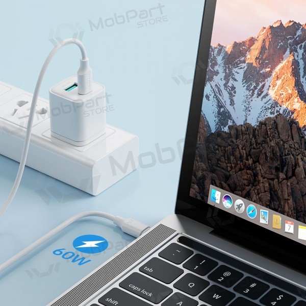 USB kabelis Joyroom S-CC060A9 Type-C to Type-C 60W 1.0m melns