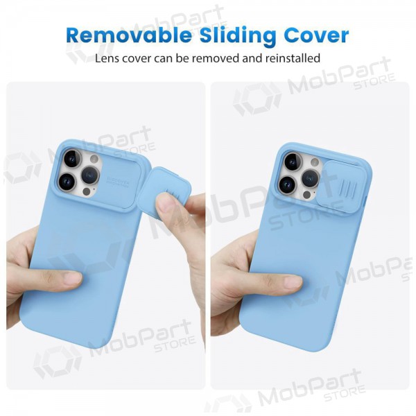 Apple iPhone 14 Pro vāciņš „Nillkin Silicone“ (gaiši zils) Apple iPhone 14 Pro vāciņš „Nillkin Silicone“ (gaiši zils)