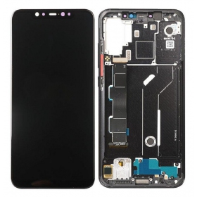 Xiaomi Mi 8 ekrāns (melns) (ar rāmīti) (service pack) (oriģināls)