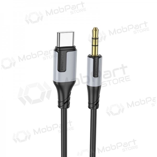 Audio kabelis Borofone BL19 USB-C to 3,5mm melns