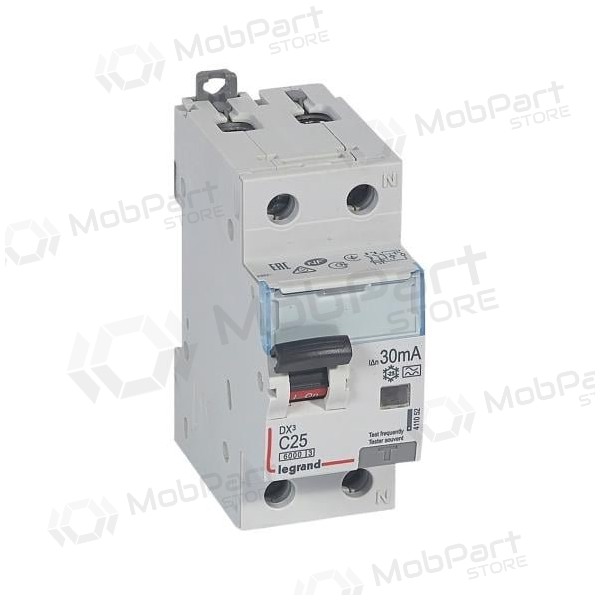 Strāvas noplūdes relejs ar automātisko slēdzi Legrand 411053 (C, 32A, 2P, 30mA, 230V)