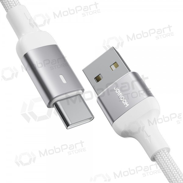 USB kabelis Joyroom S-UC027A10 USB to Type-C 3A 1.2m balts