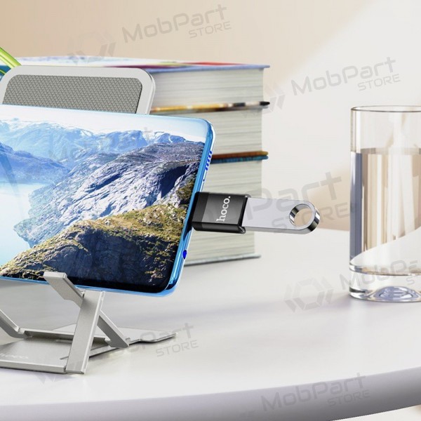 USB-C adapteris Hoco UA17 USB-C uz USB-A melns