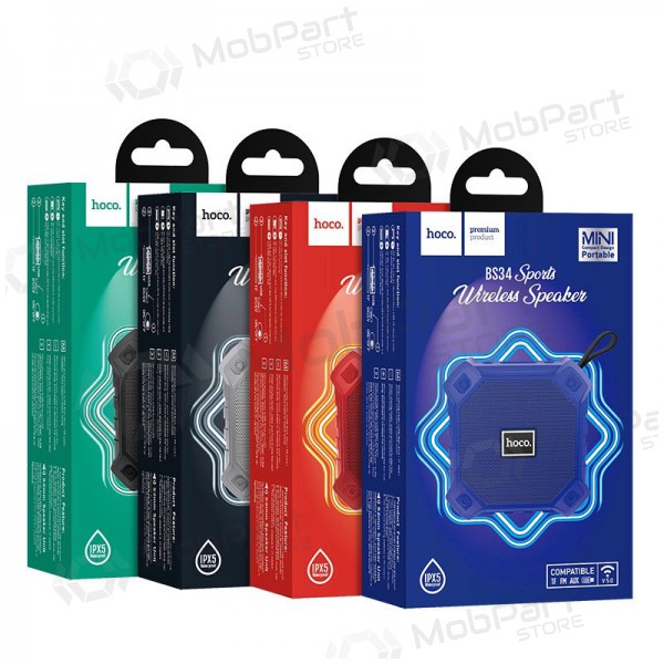 Bluetooth pārnēsājamais augšējais skaļrunis Hoco BS34 (melns)