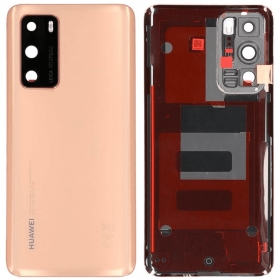 Huawei P40 aizmugurējais vāciņš - rausvo zelta (oriģināls)