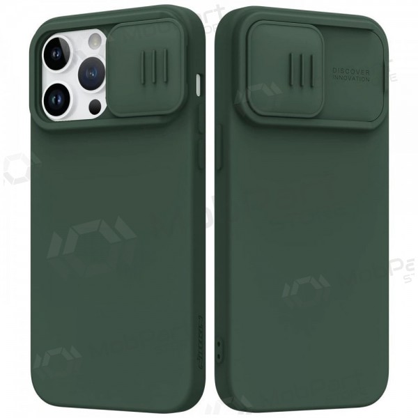 Apple iPhone 14 Pro vāciņš „Nillkin Silicone“ (tumši zaļš) Apple iPhone 14 Pro vāciņš „Nillkin Silicone“ (tumši zaļš)