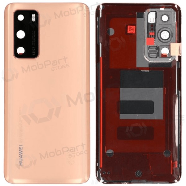 Huawei P40 aizmugurējais vāciņš - rausvo zelta (oriģināls)