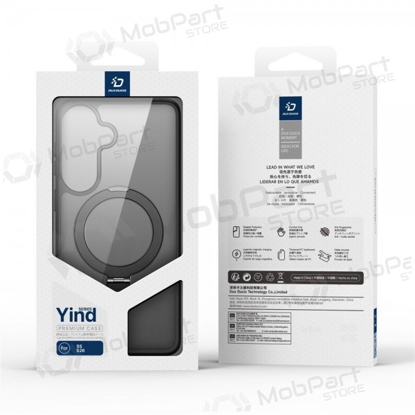Samsung Galaxy S26+ maciņš - Dux Ducis Yind Magnetic Stand (melns)