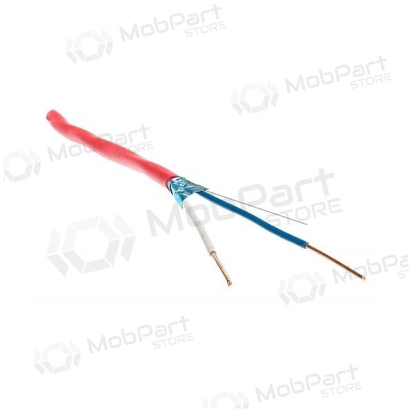 Ugunsizturīgs nedegošs ekranēts kabelis - Bitner 1x2x1.0mm HTKSHekw FE180/Ph120 E90