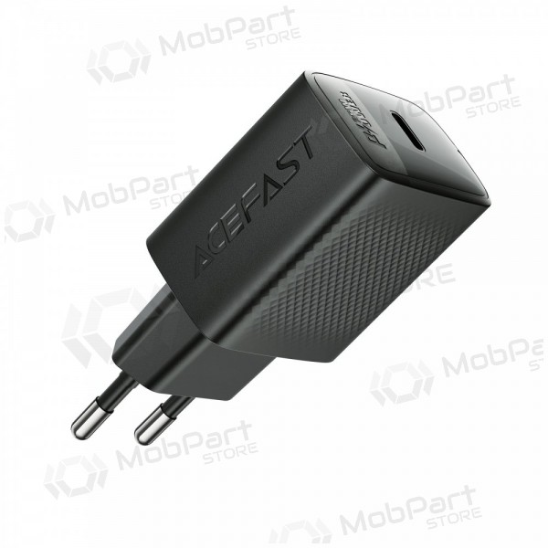 Tālruņa lādētājs Acefast A104 25 W GaN USB-C melns