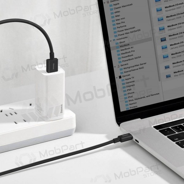 USB kabelis Baseus Superior iš USB į Type-C 66W 2.0m melns CATYS-A01
