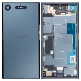 Sony G8341 Xperia XZ1 aizmugurējais baterijas vāciņš (zils) (lietots grade C, oriģināls)