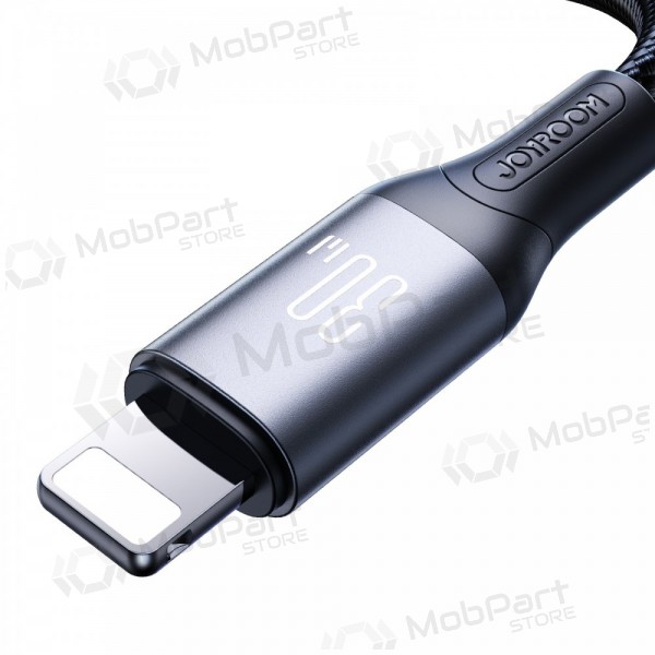 USB kabelis Joyroom S-A28 USB-C to Lightning 30W 1.0m melns
