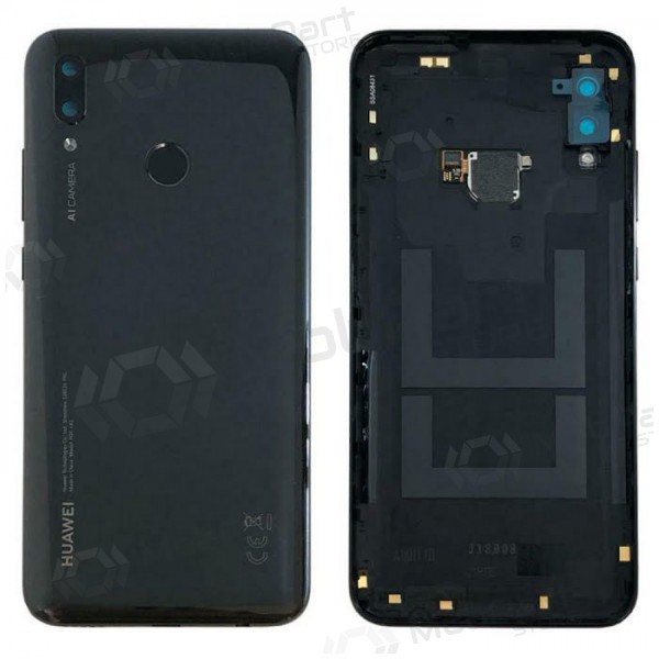 Huawei P Smart 2019 aizmugurējais baterijas vāciņš (melns) (lietots grade B, oriģināls)