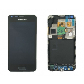 Samsung i9070 Galaxy S Advance ekrāns (melns) (ar rāmīti) (service pack) (oriģināls)