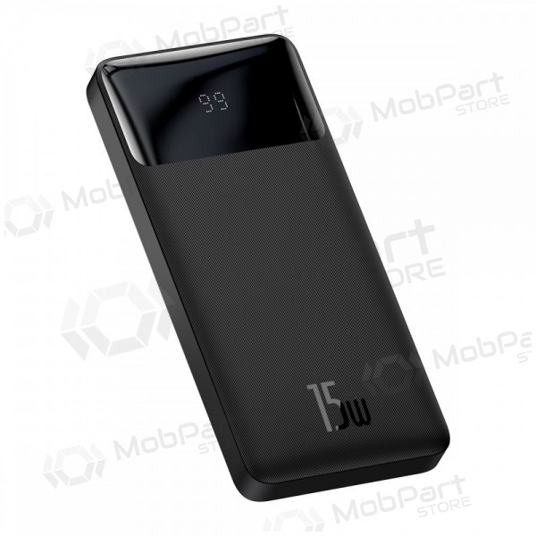 Ārējā baterija Power Bank Baseus Bipow Type-C PD+2xQuick Charge 3.0 15W 10000mAh melna PPBD050001