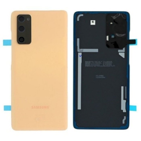 Samsung G780 / G781 Galaxy S20 FE 4G / 5G aizmugurējais baterijas vāciņš (Cloud Orange) (lietots grade B, oriģināls)